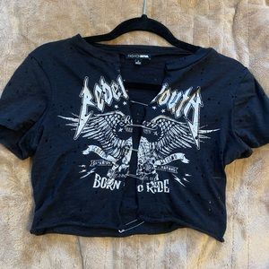Fashion nova distressed shirt